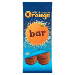 Продуктови Категории Шоколади Terrys Chocolate Orange Млечен шоколад с истинско портокалово масло 90 гр